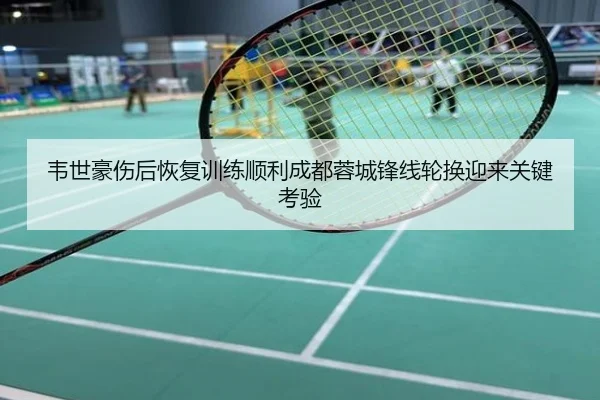 韦世豪伤后恢复训练顺利成都蓉城锋线轮换迎来关键考验